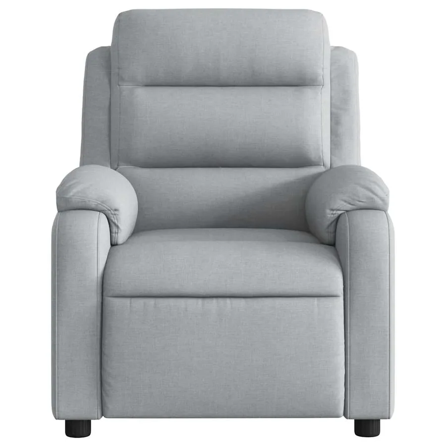 Fauteuil de massage inclinable Gris clair Tissu - 8