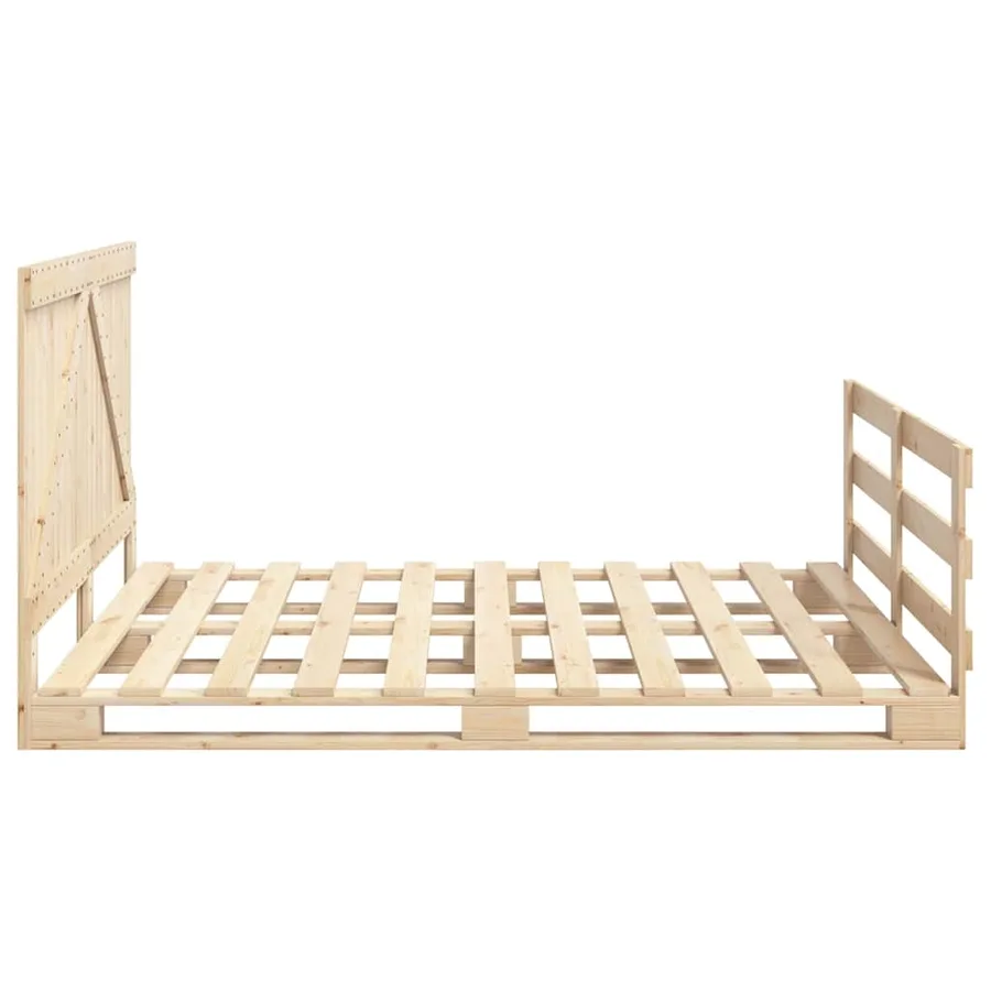 Cadre de lit sans matelas avec tête de lit 200x200 cm - 8