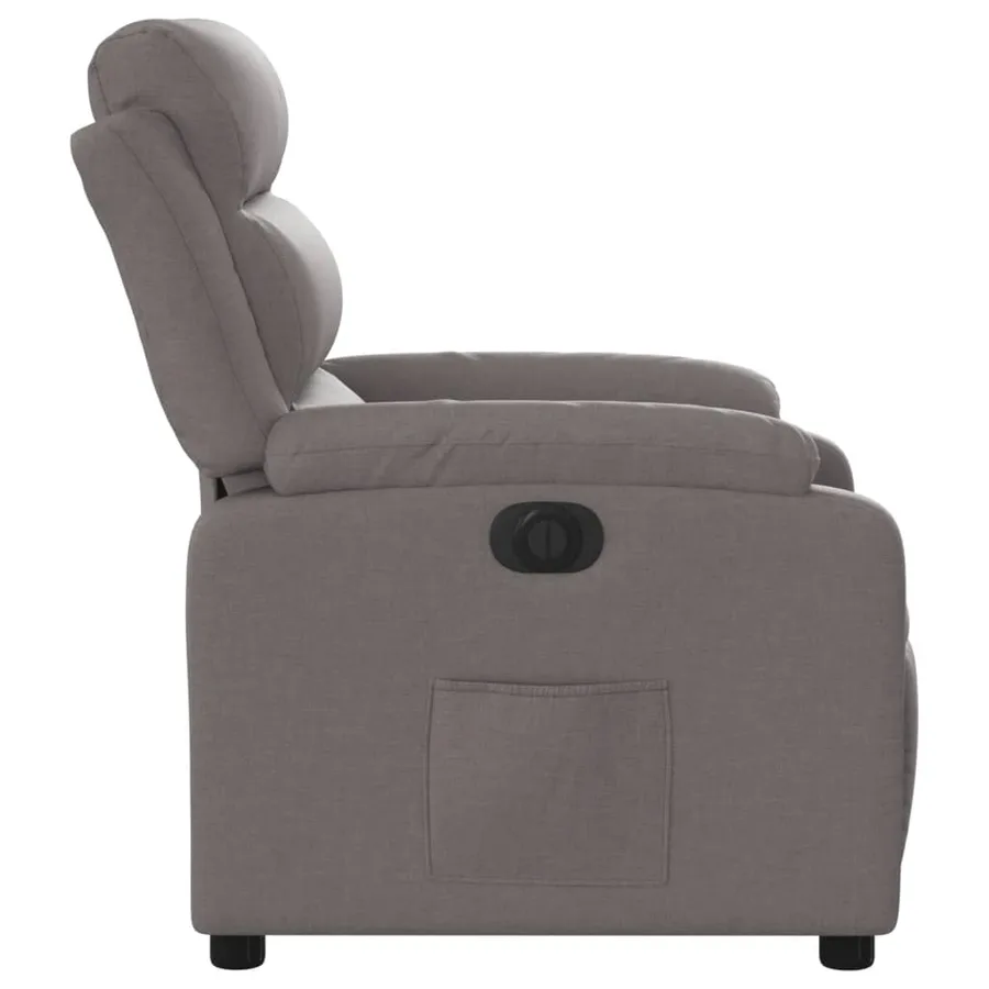 Fauteuil inclinable électrique Taupe Tissu - 10