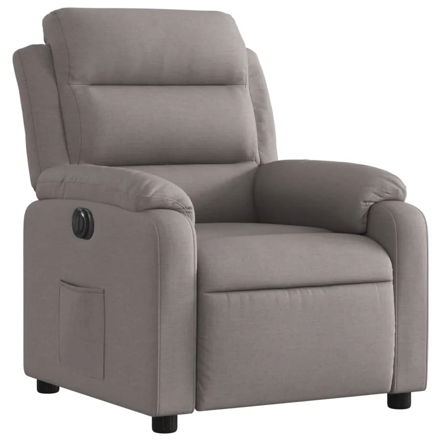 Fauteuil inclinable électrique Taupe Tissu - 4