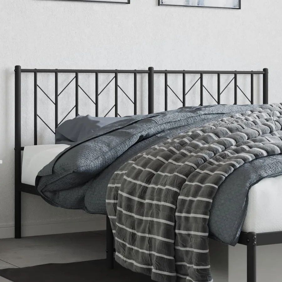 Tête de lit de remplacement métal noir 160 cm