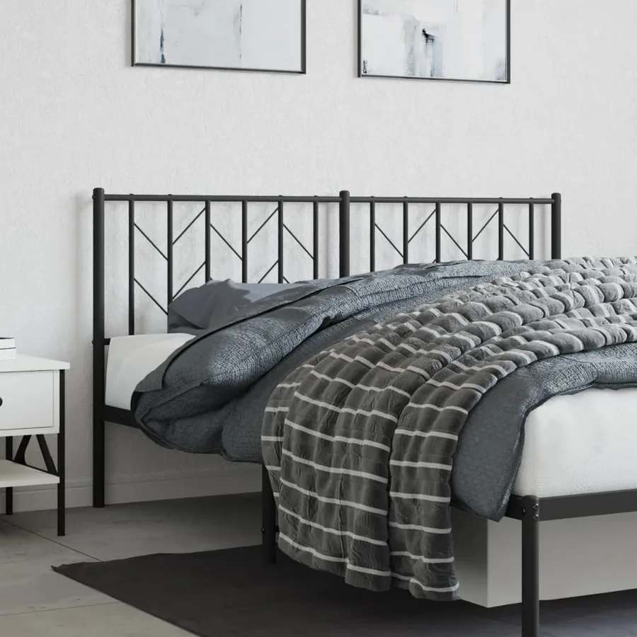 Tête de lit de remplacement métal noir 160 cm - 3