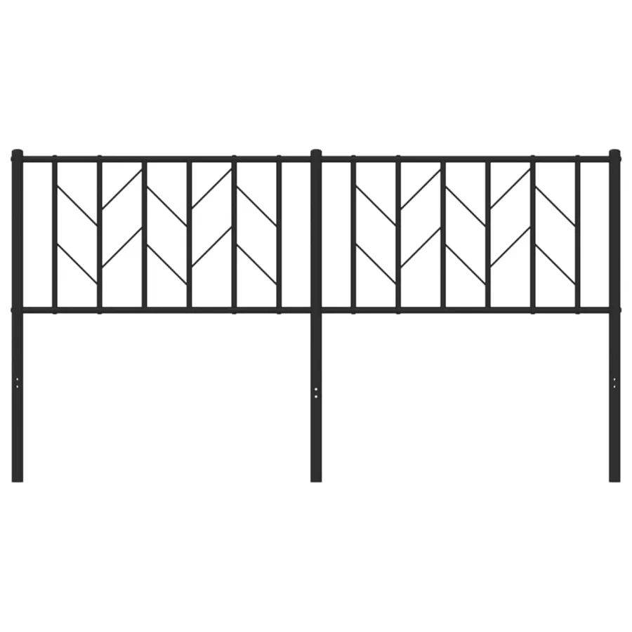 Tête de lit de remplacement métal noir 160 cm - 4