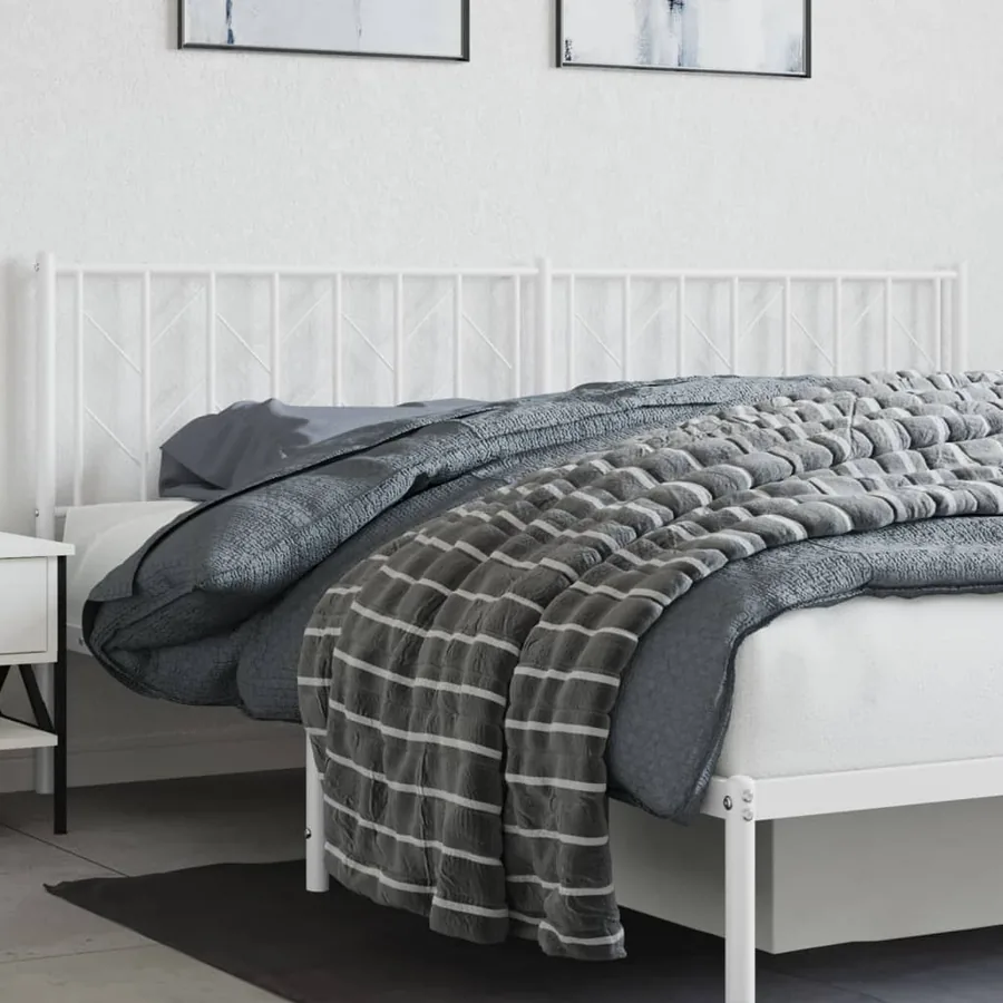 Tête de lit de remplacement métal blanc 193 cm