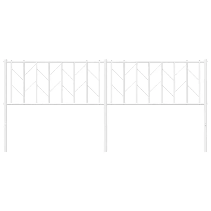 Tête de lit de remplacement métal blanc 193 cm - 4