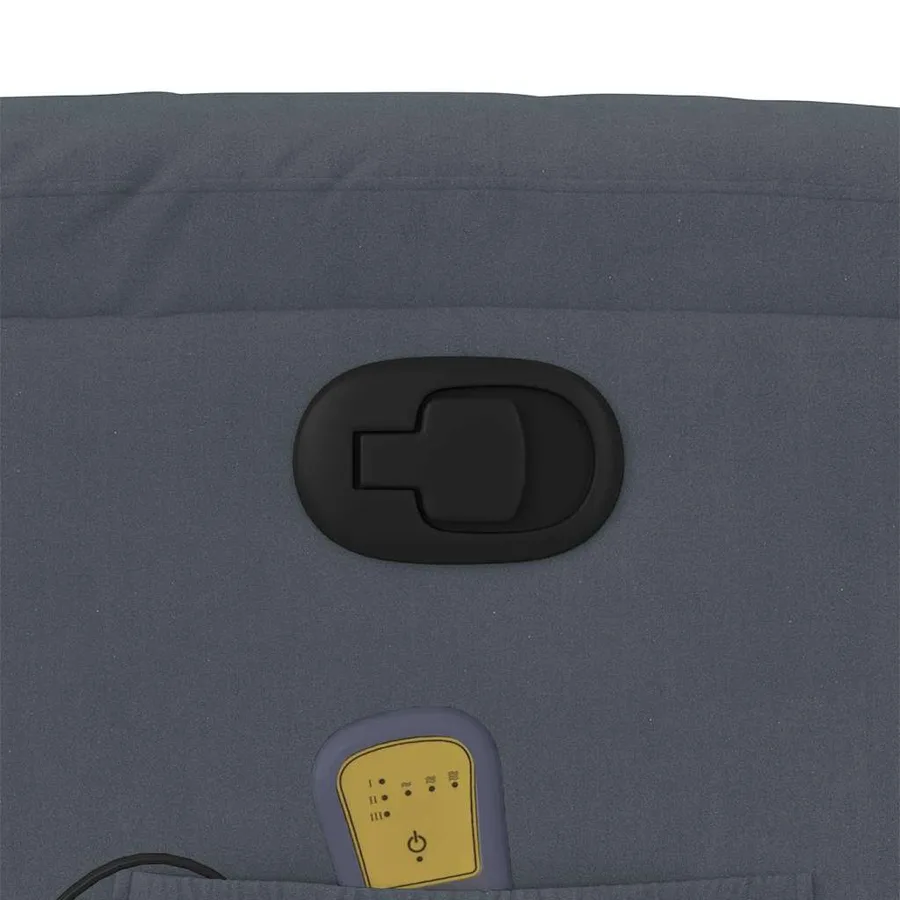 Fauteuil de massage inclinable gris foncé velours - 11