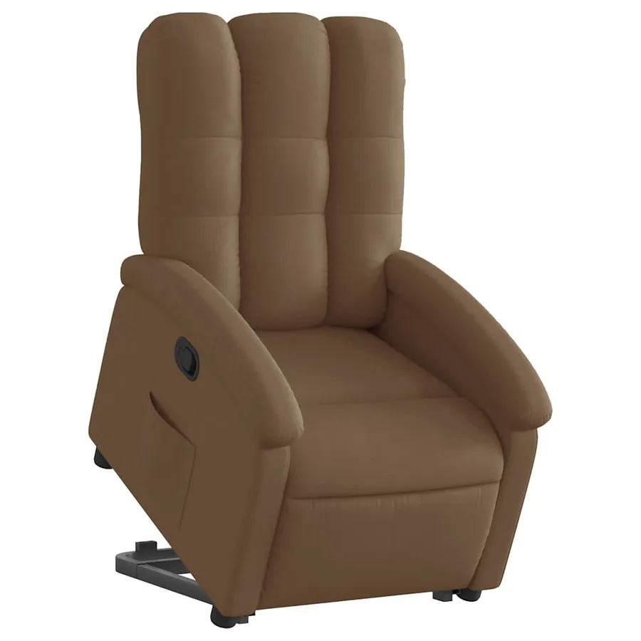 Fauteuil inclinable Marron Tissu - 3