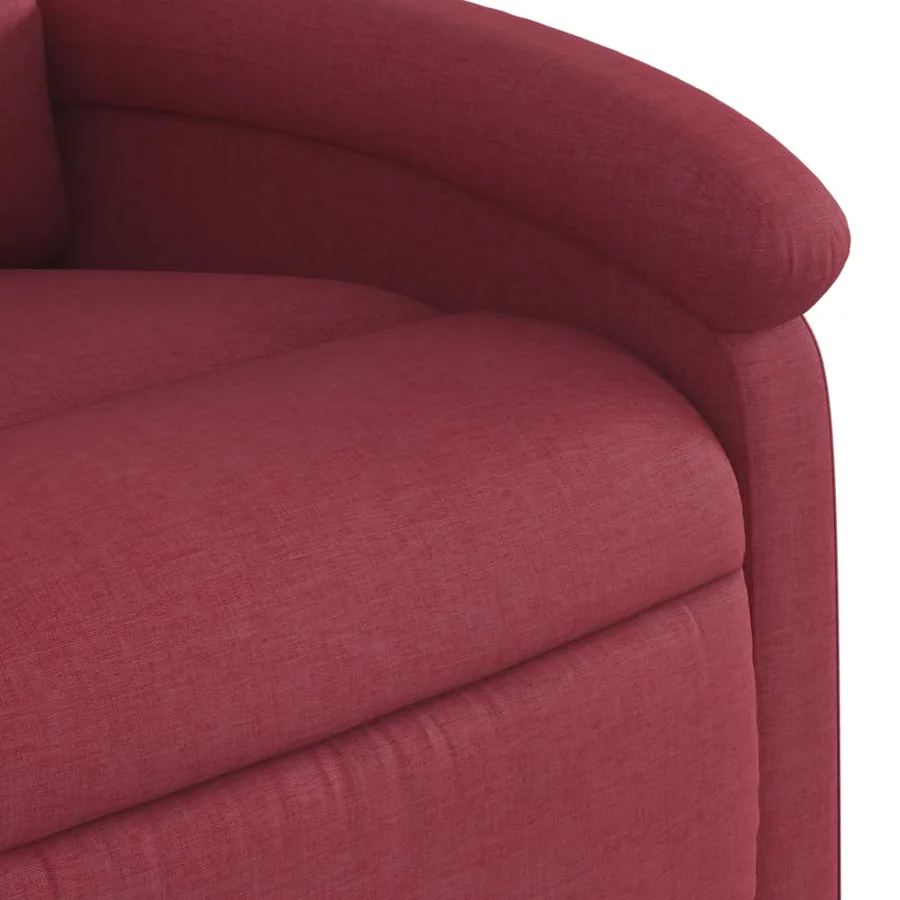 Fauteuil inclinable de massage Rouge bordeaux Tissu - 11