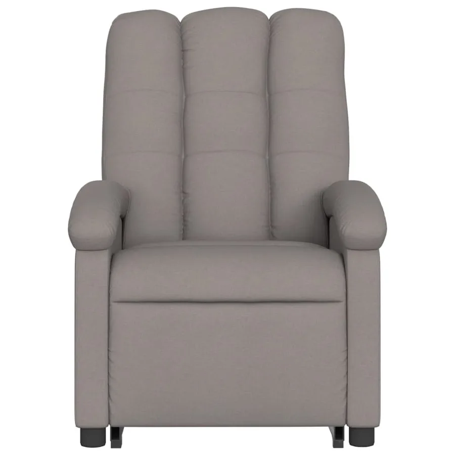 Fauteuil inclinable électrique taupe tissu - 9