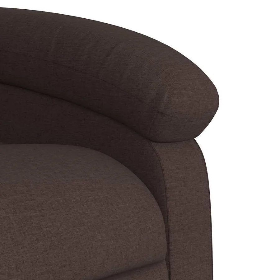Fauteuil inclinable marron foncé tissu - 11