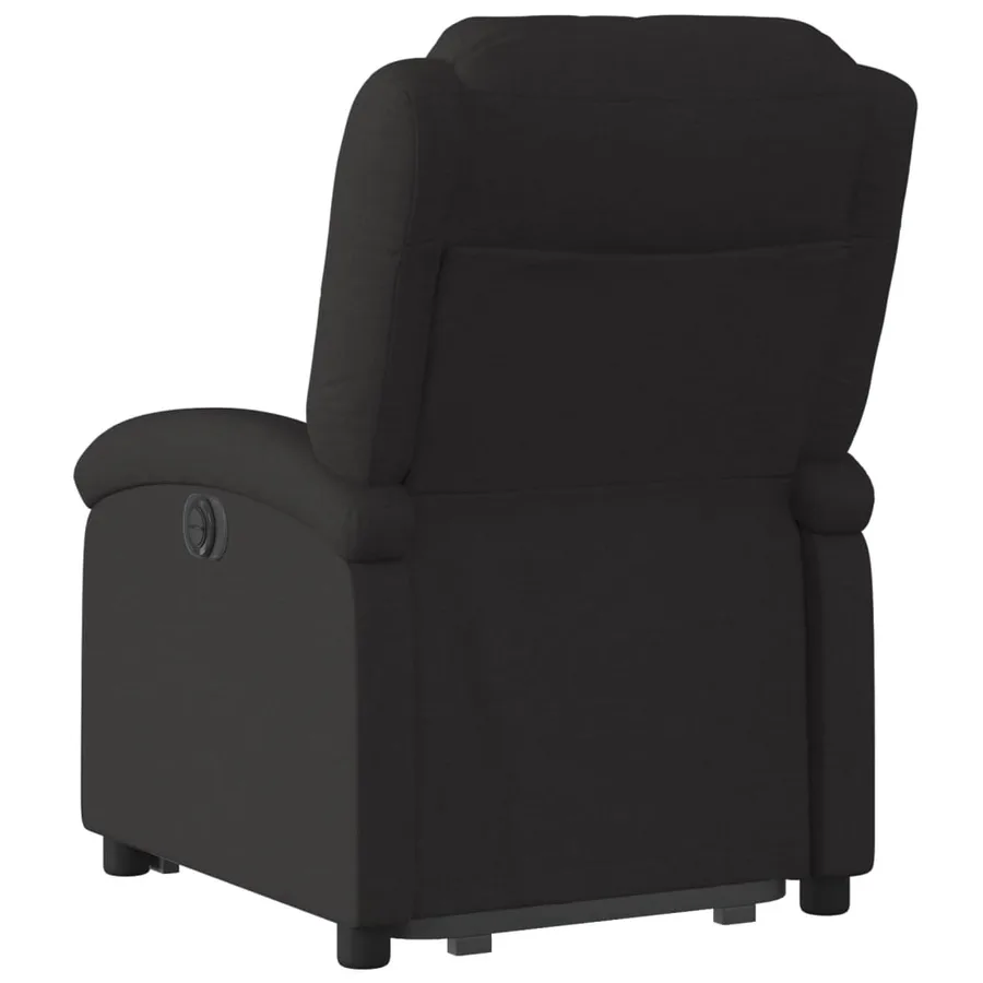 Fauteuil inclinable noir tissu - 5