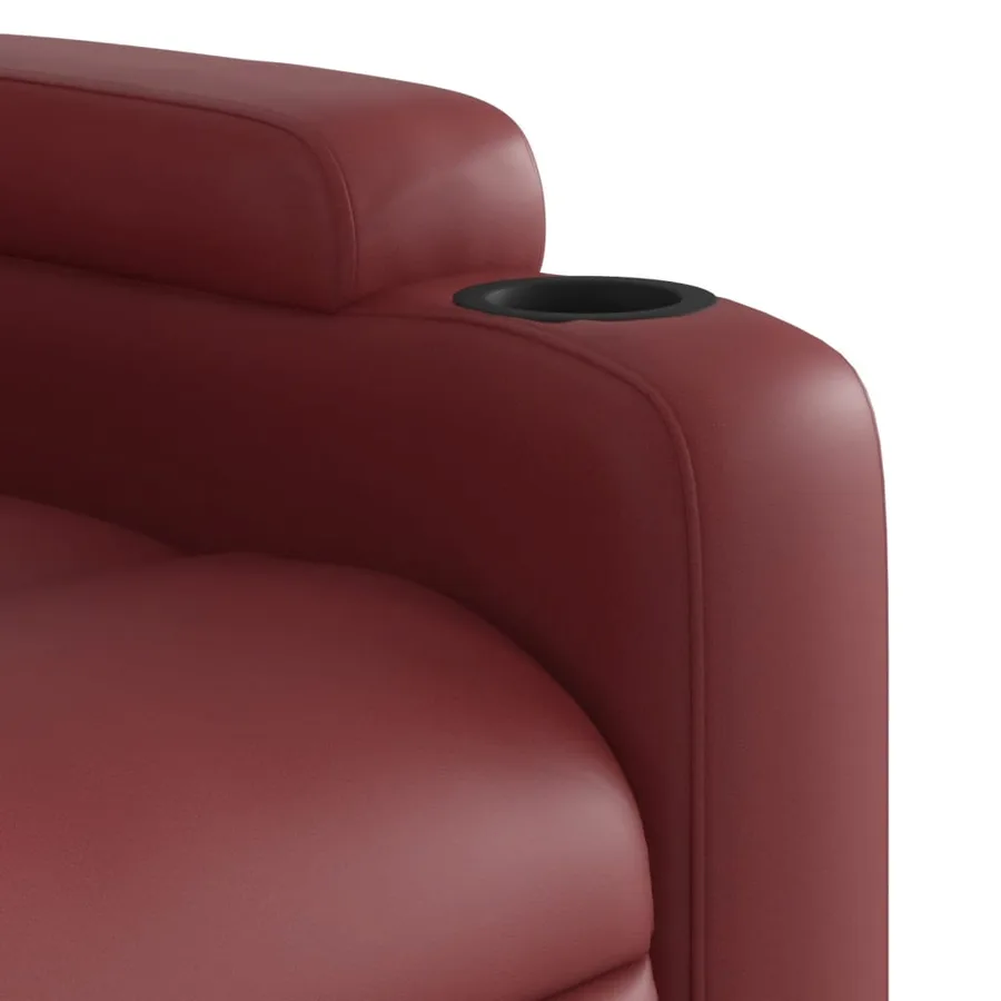 Fauteuil inclinable Rouge bordeaux Similicuir - 11