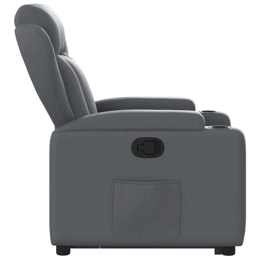 Fauteuil inclinable Gris Similicuir - 10
