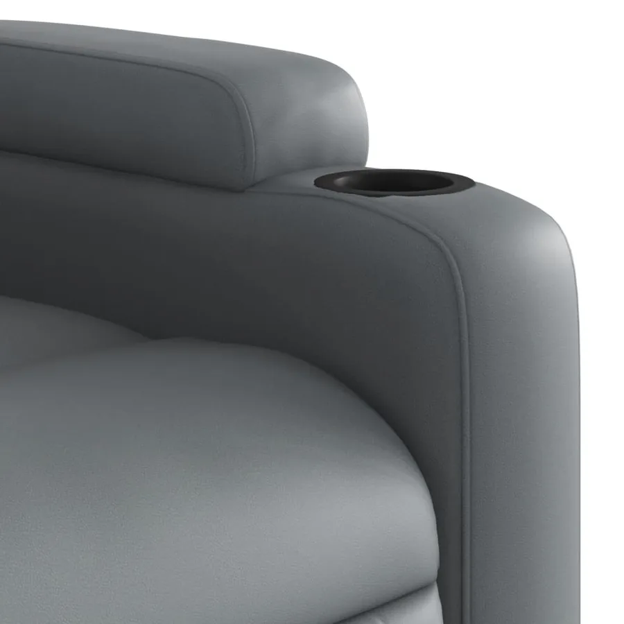 Fauteuil inclinable Gris Similicuir - 11