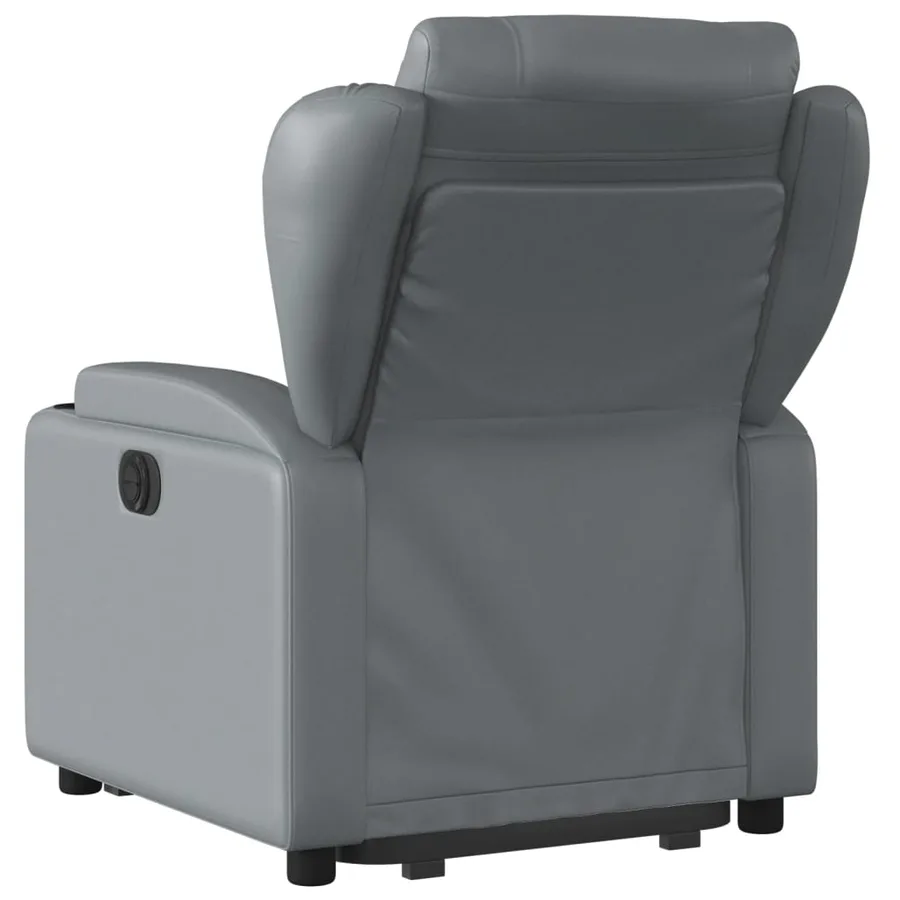 Fauteuil inclinable Gris Similicuir - 5