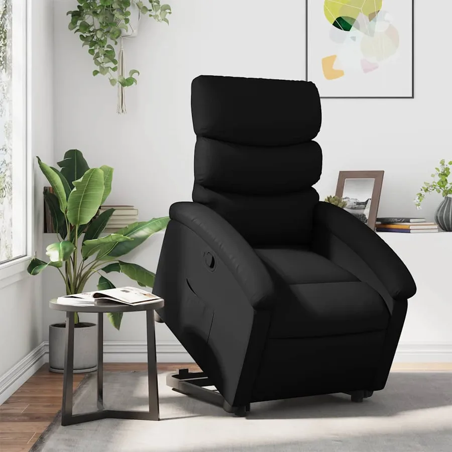 Fauteuil inclinable Noir Similicuir - 16