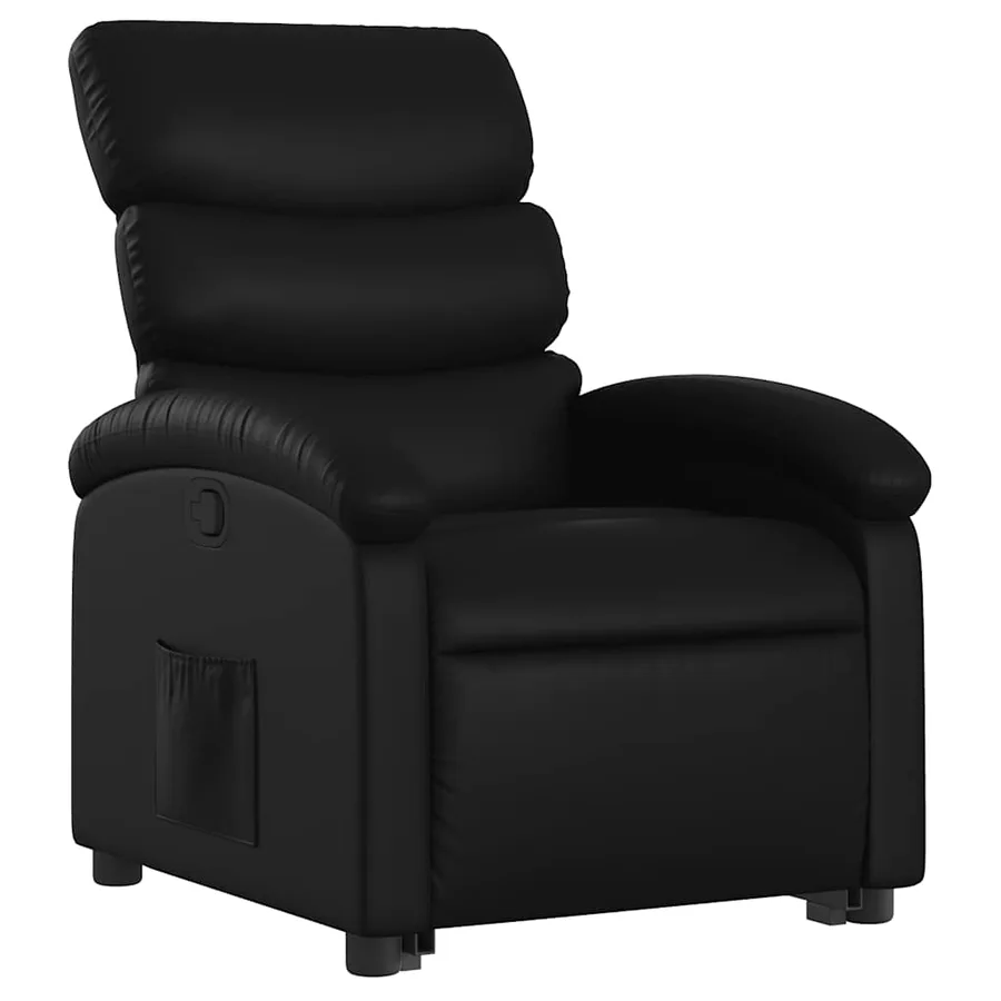 Fauteuil inclinable Noir Similicuir - 4