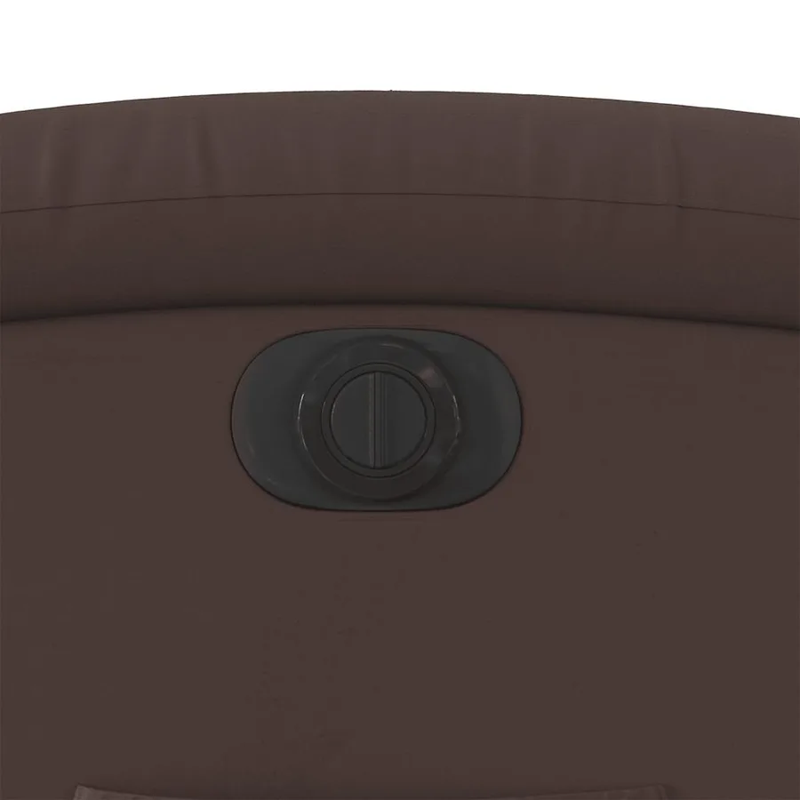 Fauteuil inclinable électrique marron similicuir - 13