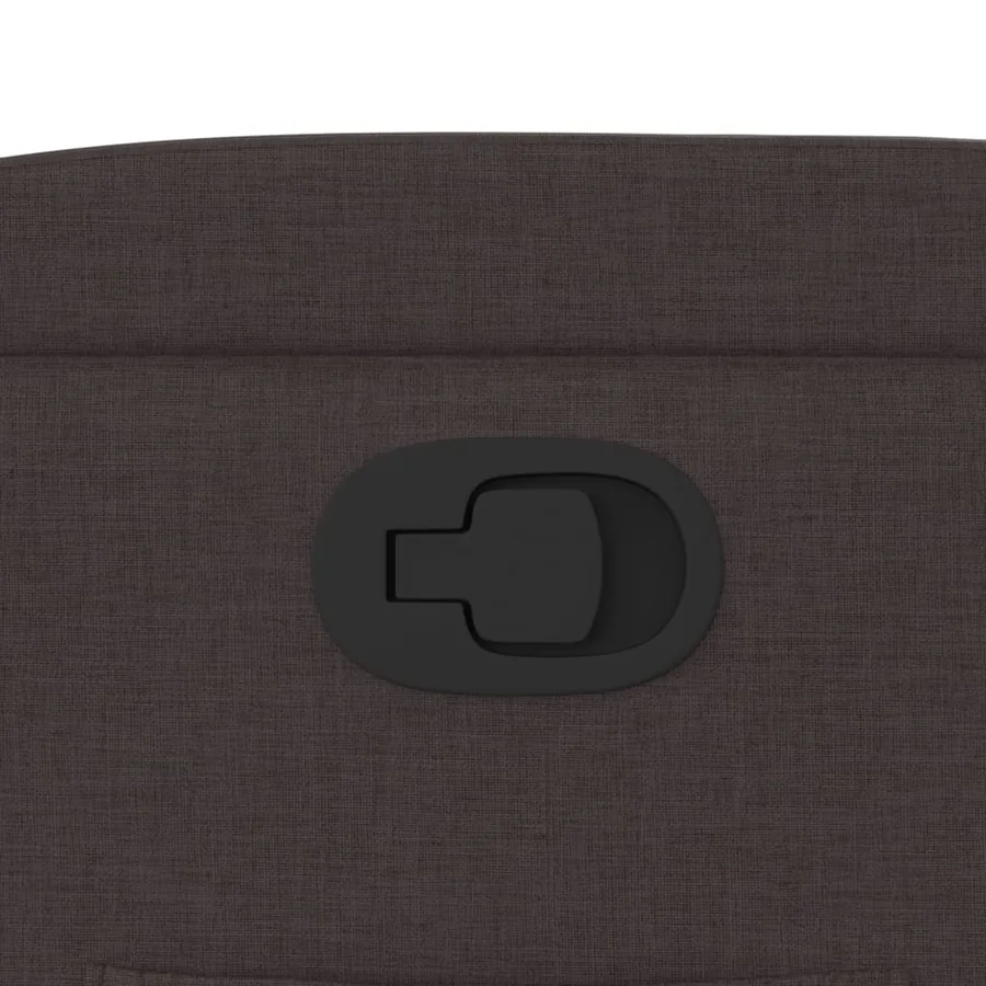Fauteuil inclinable marron foncé tissu - 12