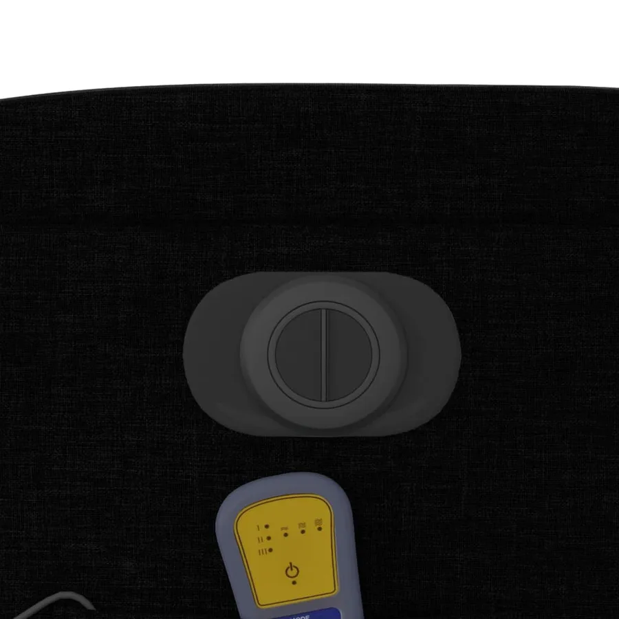 Fauteuil inclinable de massage électrique Noir Tissu - 13