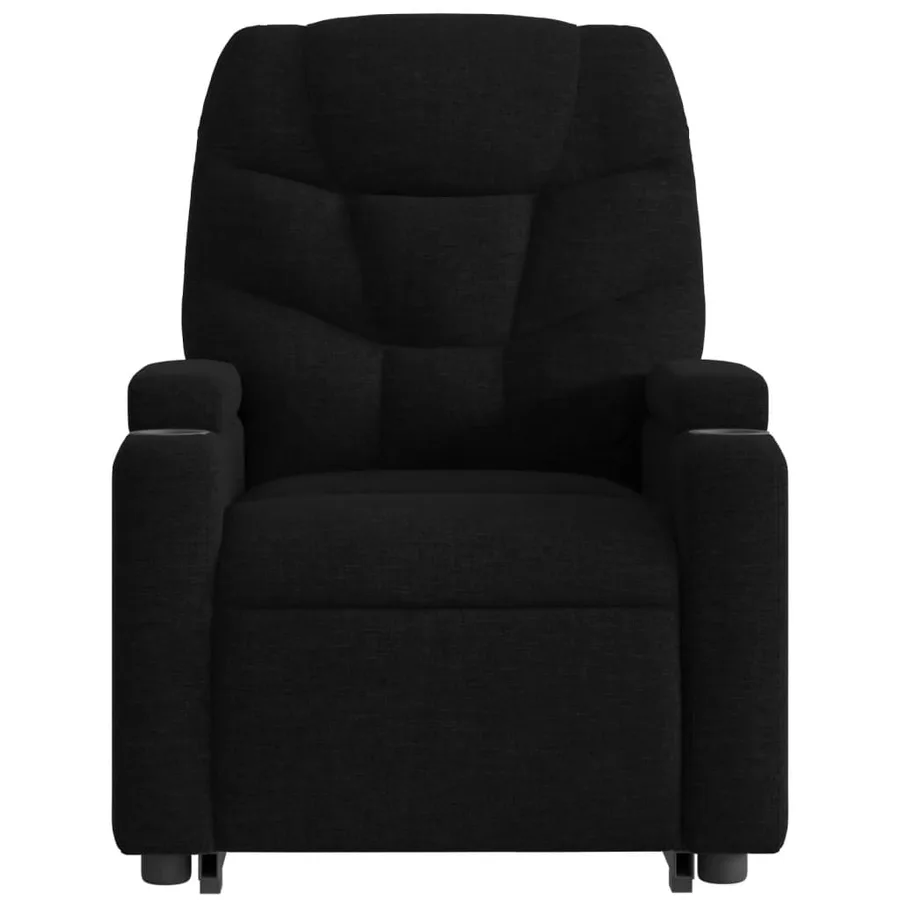 Fauteuil inclinable de massage électrique Noir Tissu - 9