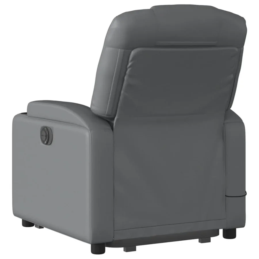 Fauteuil inclinable de massage Gris Similicuir - 5