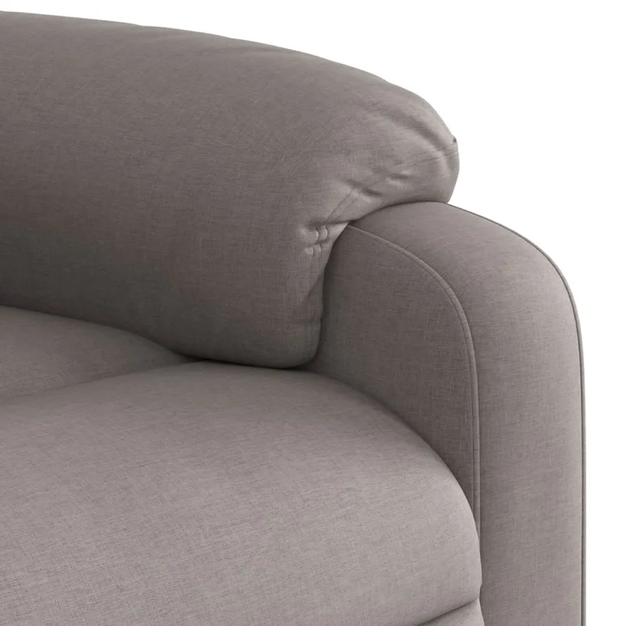 Fauteuil inclinable électrique taupe tissu - 12