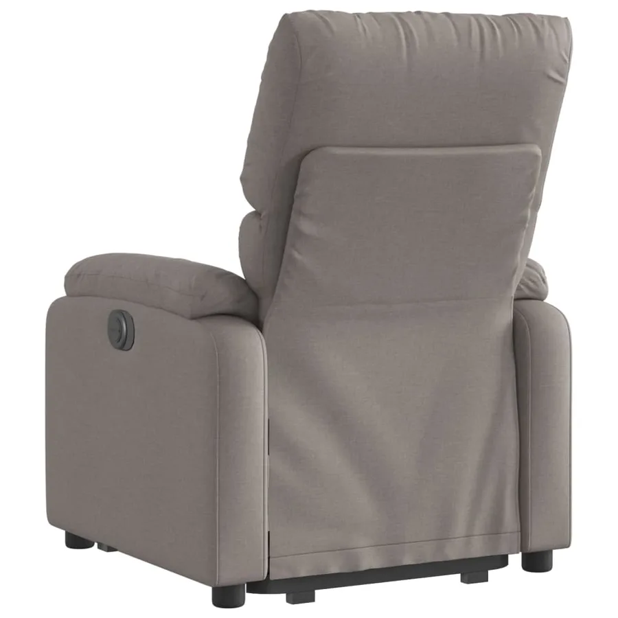 Fauteuil inclinable électrique taupe tissu - 5