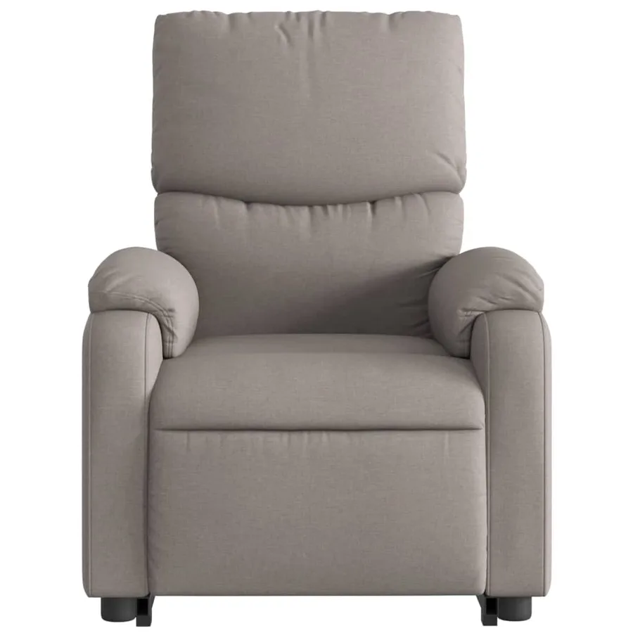 Fauteuil inclinable électrique taupe tissu - 9