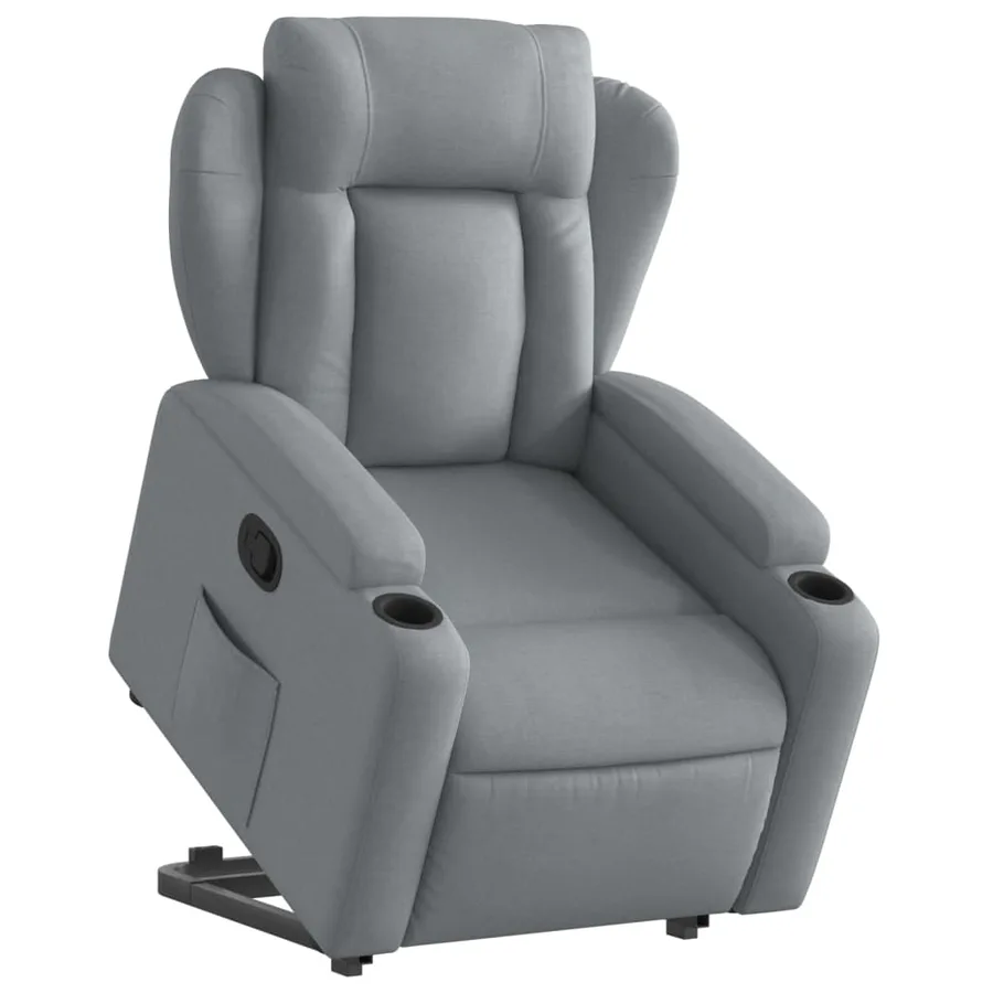 Fauteuil inclinable Gris clair Tissu - 3