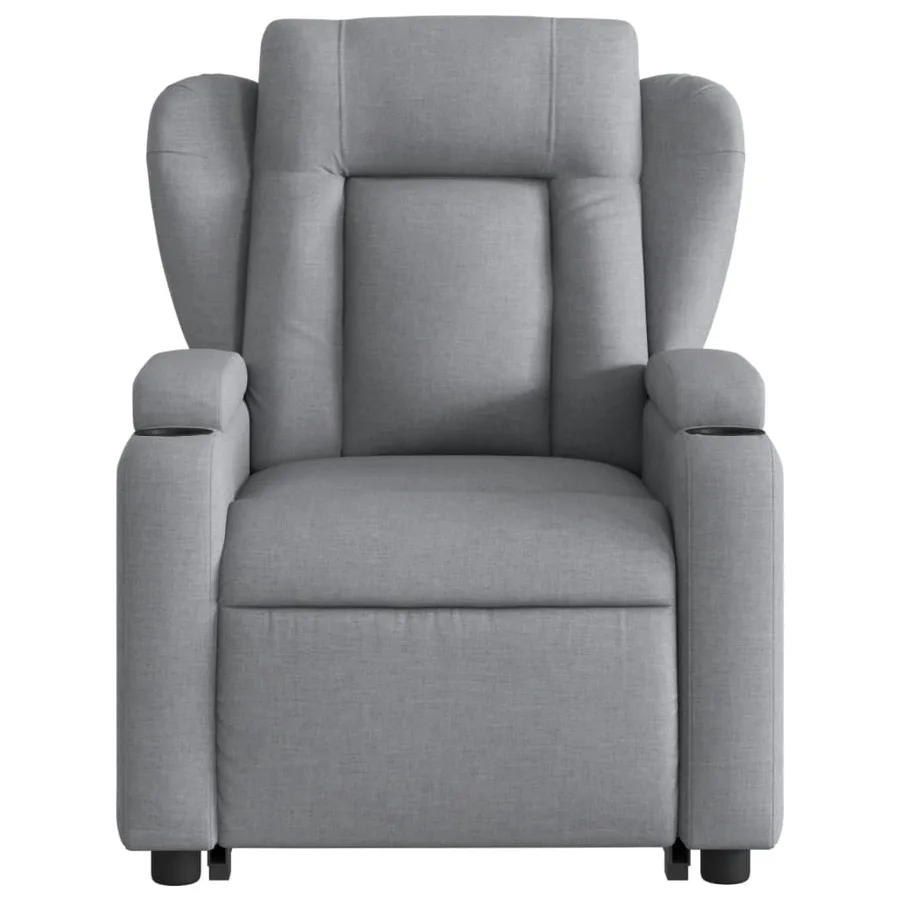 Fauteuil inclinable Gris clair Tissu - 9