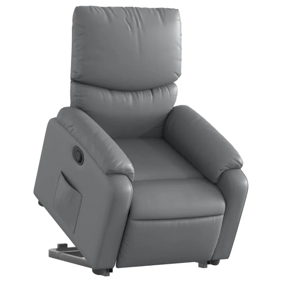 Fauteuil inclinable Gris Similicuir - 3