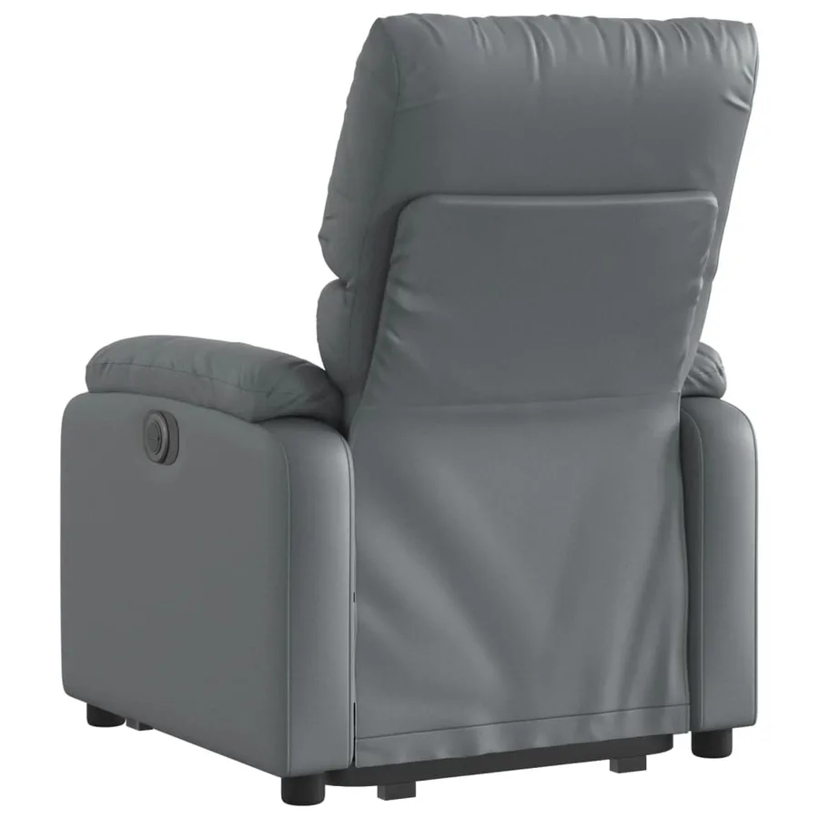 Fauteuil inclinable Gris Similicuir - 5