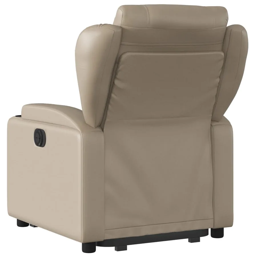 Fauteuil inclinable électrique cappuccino similicuir - 5