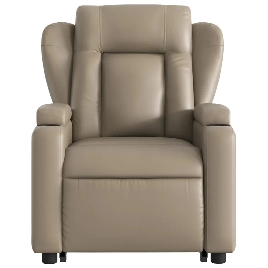 Fauteuil inclinable électrique cappuccino similicuir - 9