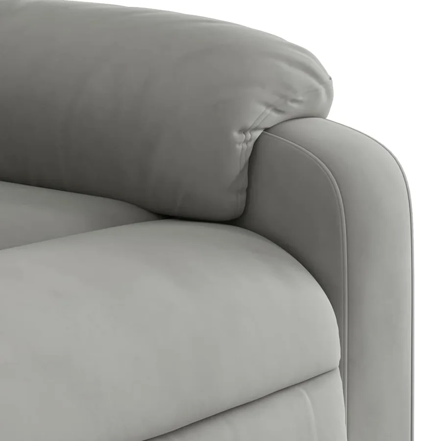 Fauteuil inclinable de massage électrique gris clair - 12