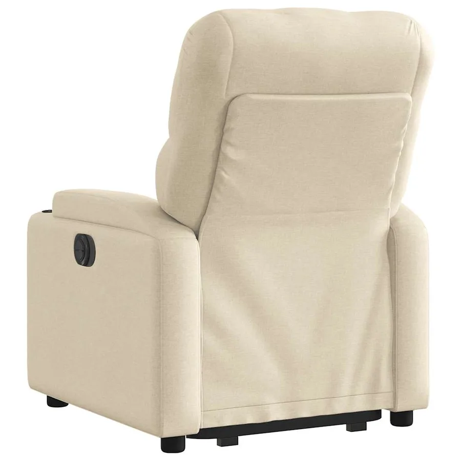 Fauteuil inclinable Crème Tissu - 5