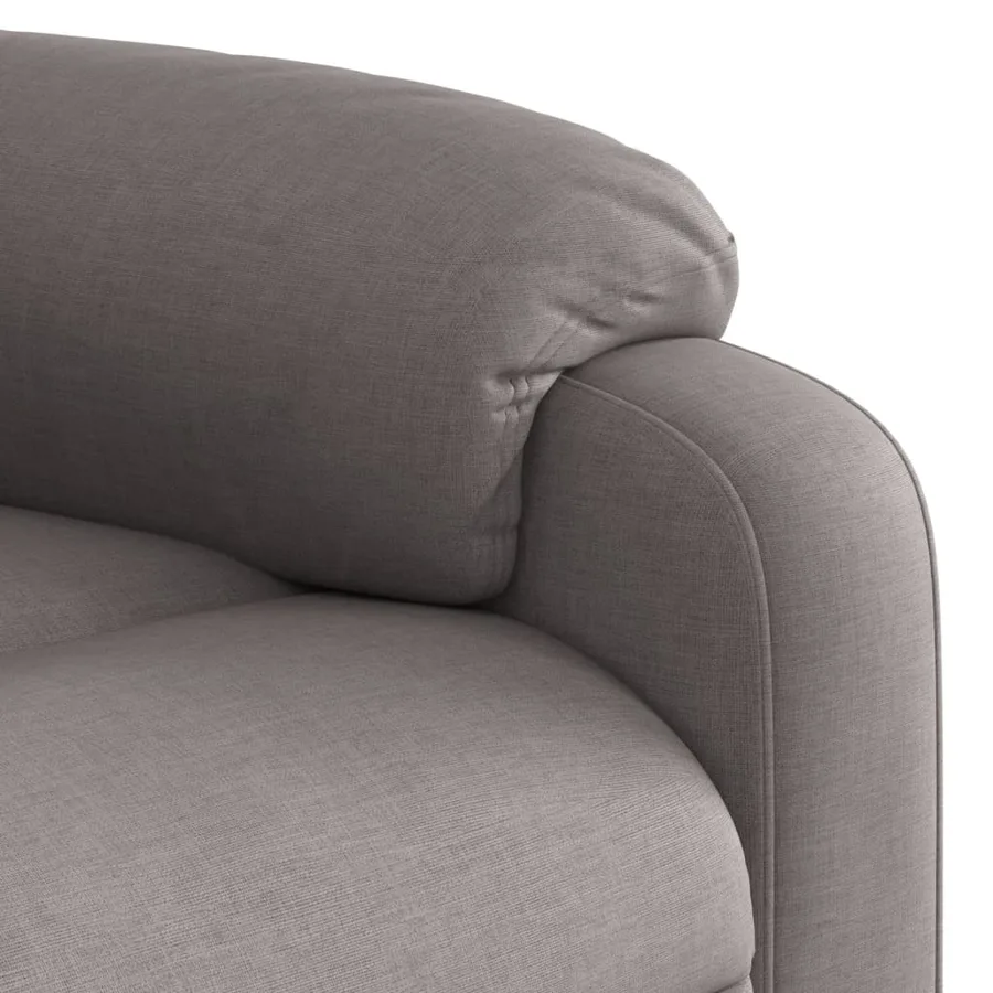 Fauteuil inclinable électrique taupe tissu - 11
