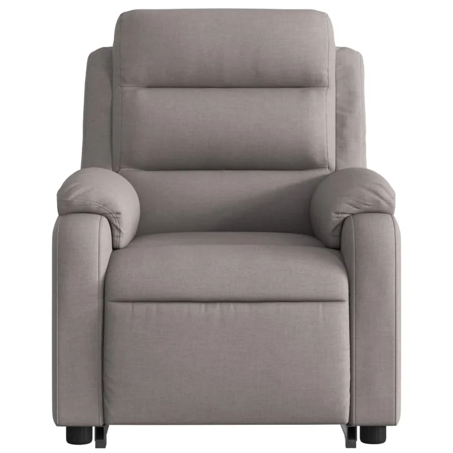 Fauteuil inclinable électrique taupe tissu - 9