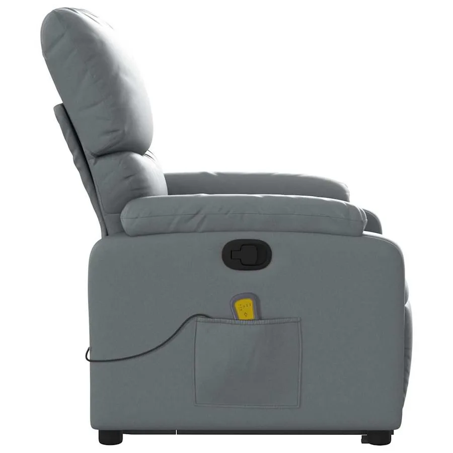 Fauteuil inclinable de massage Gris Similicuir - 10
