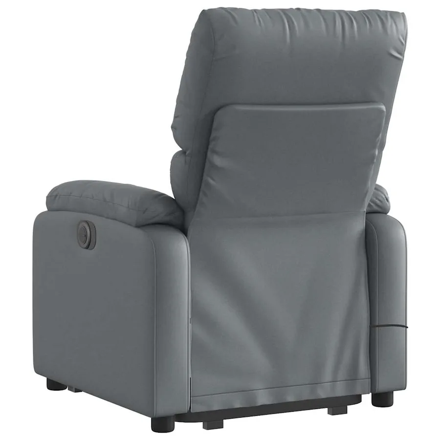 Fauteuil inclinable de massage Gris Similicuir - 5