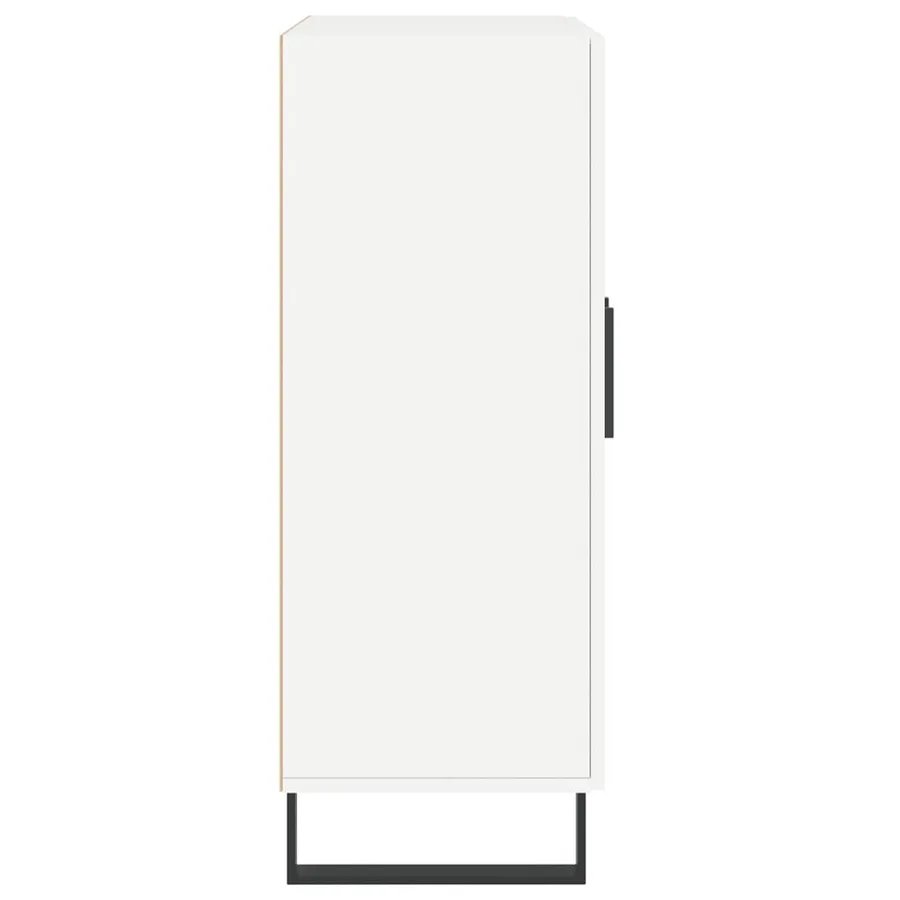 Buffet blanc 69,5x34x90 cm bois d'ingénierie - 7