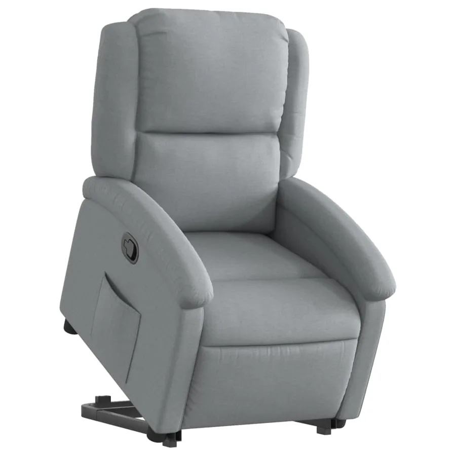 Fauteuil inclinable Gris clair Tissu - 3