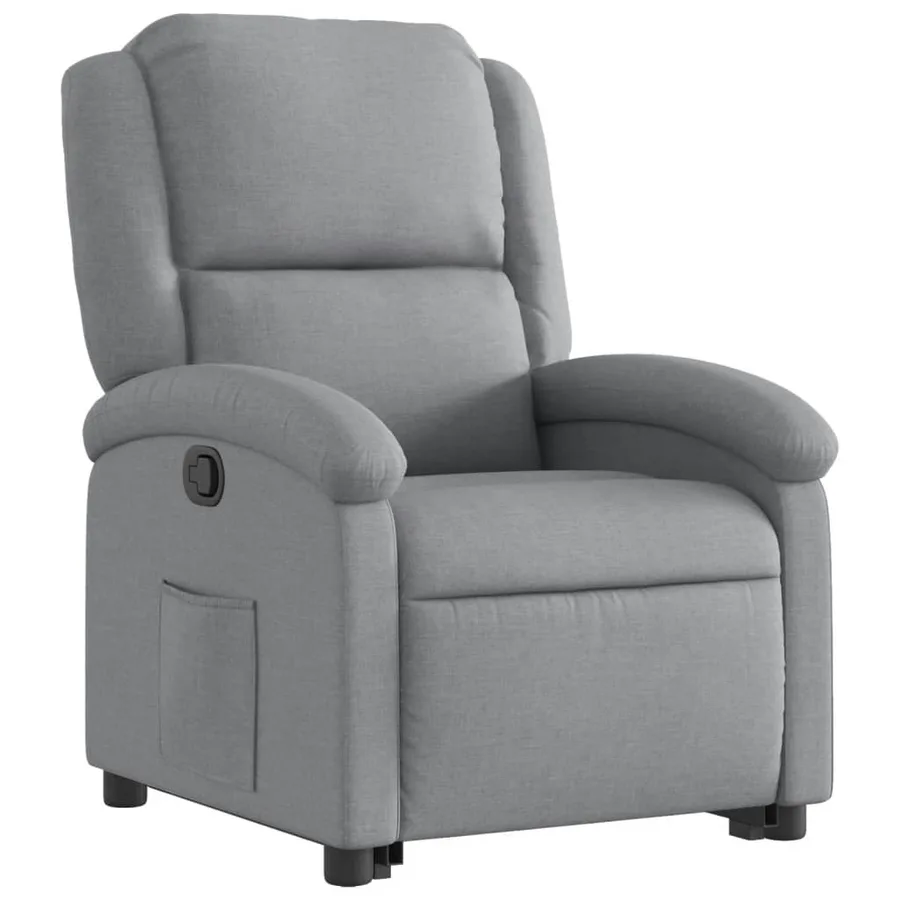 Fauteuil inclinable Gris clair Tissu - 4
