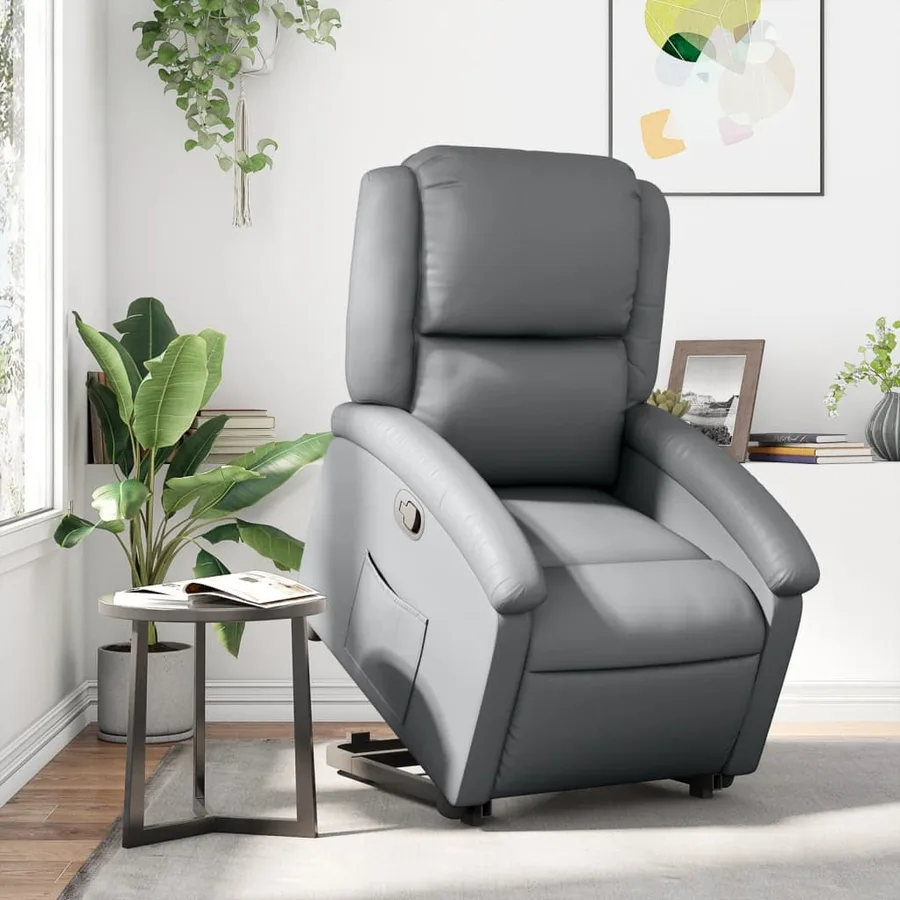 Fauteuil inclinable Gris Similicuir - 15
