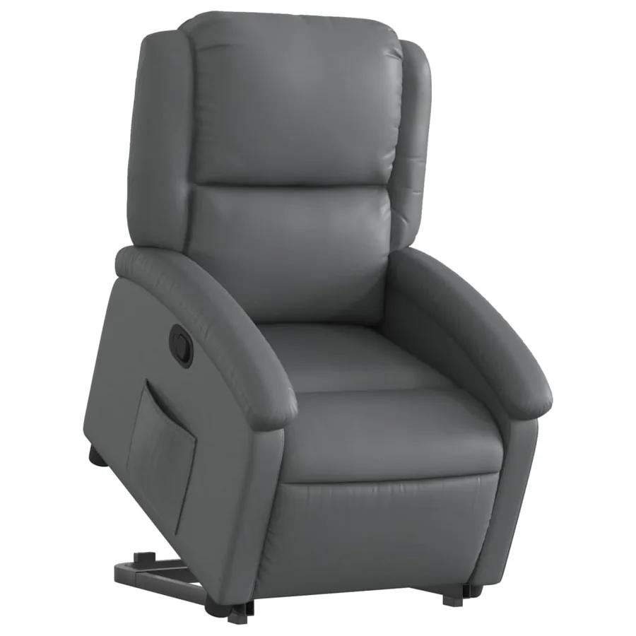 Fauteuil inclinable Gris Similicuir - 3