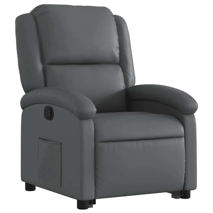 Fauteuil inclinable Gris Similicuir - 4