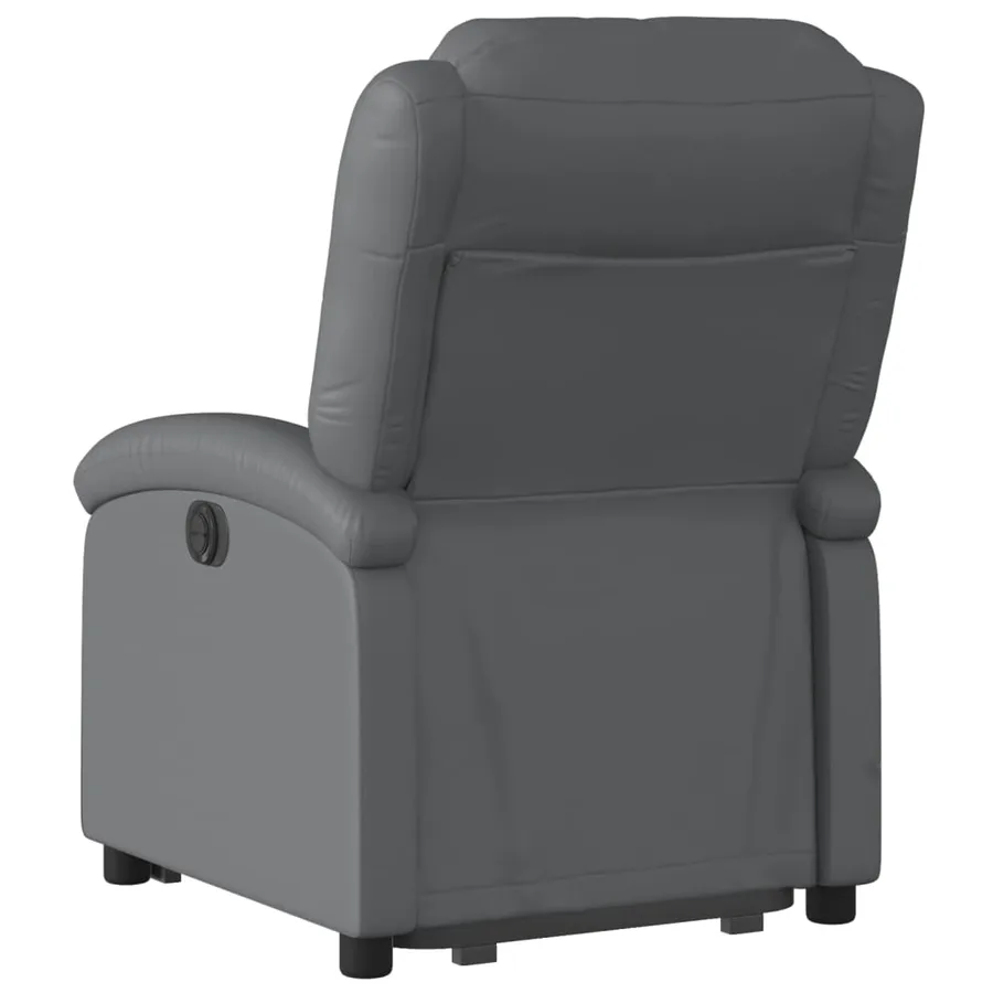 Fauteuil inclinable Gris Similicuir - 5