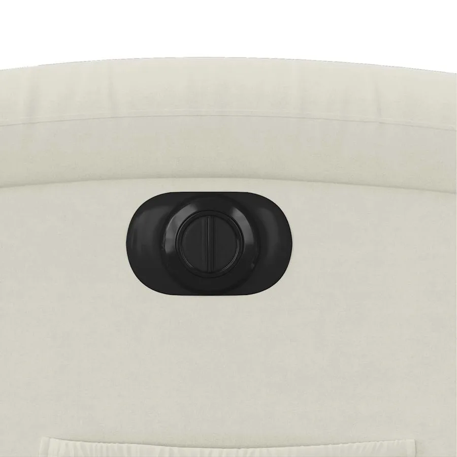 Fauteuil inclinable électrique crème velours - 13