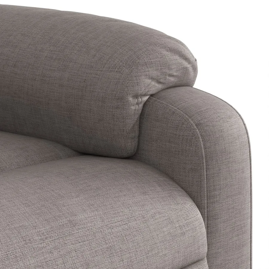 Fauteuil inclinable de massage électrique Taupe Tissu - 12